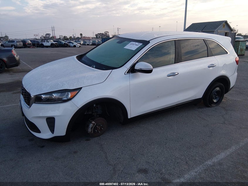 2019 Kia Sorento VIN 5XYPG4A38KG611711 IAAI salvage auction — THEFT, Salvage (California), sold $3,450 on 2026-07-20 (photo 2)
