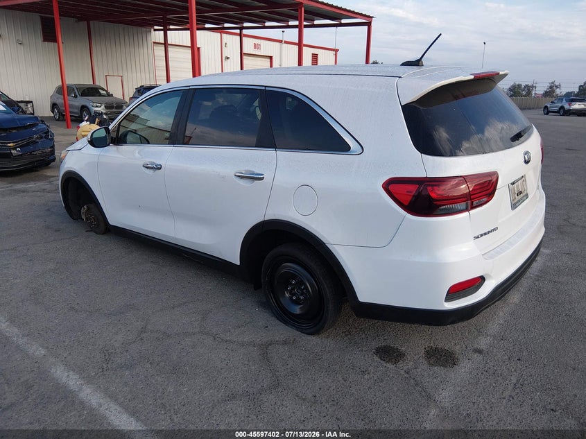2019 Kia Sorento VIN 5XYPG4A38KG611711 IAAI salvage auction — THEFT, Salvage (California), sold $3,450 on 2026-07-20 (photo 3)