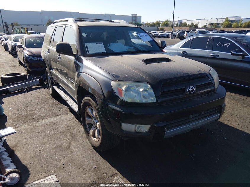 2005 Toyota 4runner VIN JTEZU14R658027492 IAAI salvage auction — REAR END, Salvage Certificate (California), sold $2,000 on 2026-07-17 (photo 1)