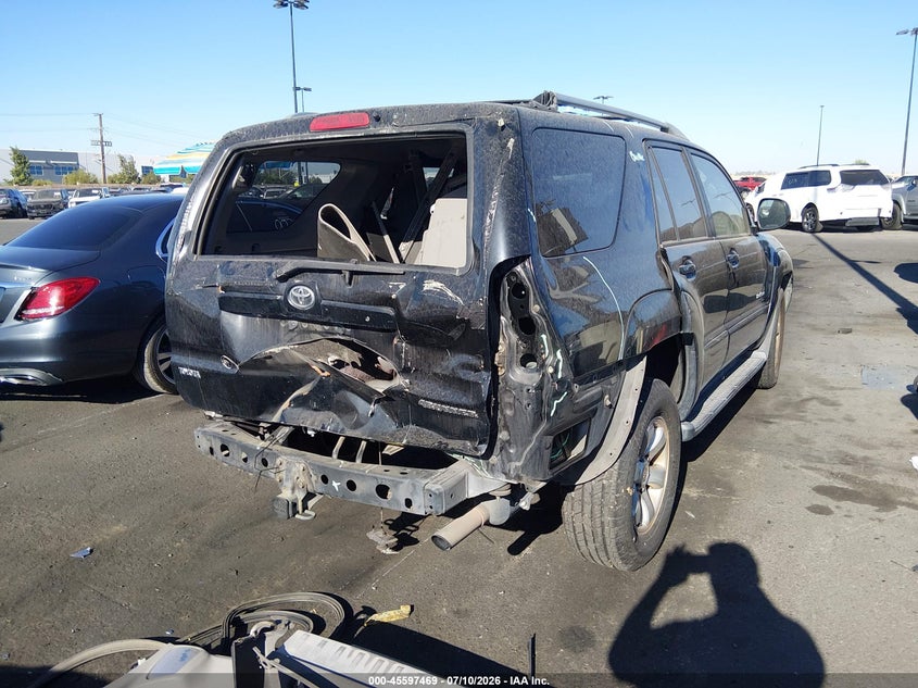 2005 Toyota 4runner VIN JTEZU14R658027492 IAAI salvage auction — REAR END, Salvage Certificate (California), sold $2,000 on 2026-07-17 (photo 4)