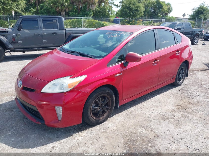 2014 Toyota Prius VIN JTDKN3DU3E0368687 IAAI salvage auction — NORMAL WEAR, Clear (Florida), sold $1,200 on 2026-07-30 (photo 2)