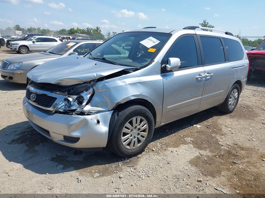 2012 Kia SEDONA VIN KNDMG4C72C6491704 IAAI salvage auction — FRONT END, Salvage (Ohio), sold $350 on 2026-07-25 (photo 2)
