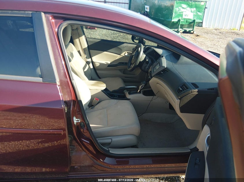 2012 Honda Civic VIN 19XFB2F56CE082881 IAAI salvage auction — FRONT END, Salvage (Arkansas), sold $1,350 on 2026-07-30 (photo 5)