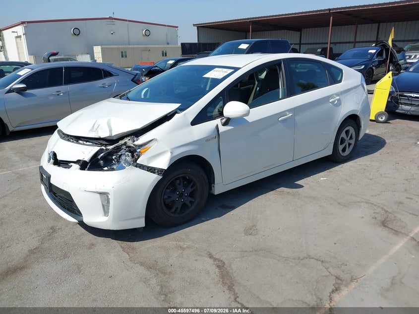 2013 Toyota Prius VIN JTDKN3DU6D5633698 IAAI salvage auction — LEFT FRONT, Salvage (California), sold $1,350 on 2026-07-29 (photo 2)