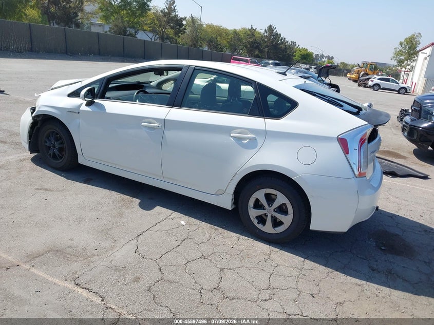 2013 Toyota Prius VIN JTDKN3DU6D5633698 IAAI salvage auction — LEFT FRONT, Salvage (California), sold $1,350 on 2026-07-29 (photo 3)