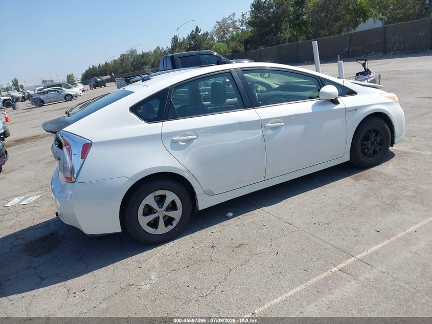 2013 Toyota Prius VIN JTDKN3DU6D5633698 IAAI salvage auction — LEFT FRONT, Salvage (California), sold $1,350 on 2026-07-29 (photo 4)