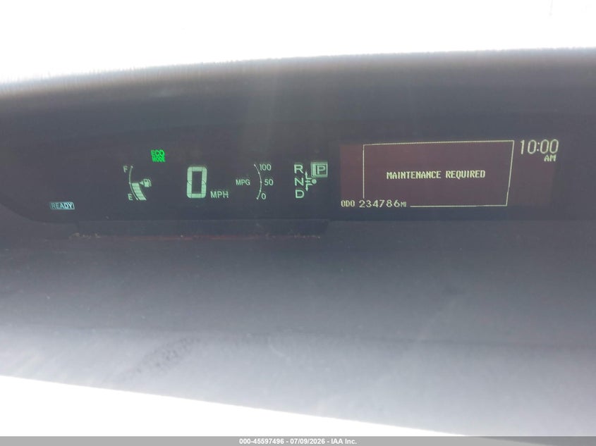 2013 Toyota Prius VIN JTDKN3DU6D5633698 IAAI salvage auction — LEFT FRONT, Salvage (California), sold $1,350 on 2026-07-29 (photo 7)