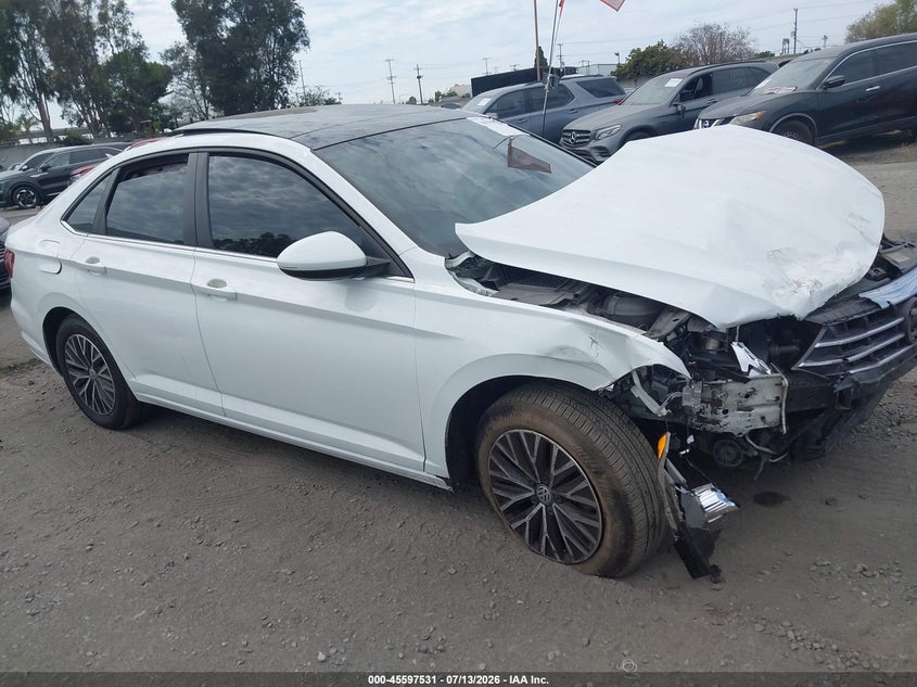 2021 Volkswagen Jetta VIN 3VWC57BU0MM091696 IAAI salvage auction — FRONT END, Salvage Certificate (California), sold $1,600 on 2026-08-01 (photo 1)