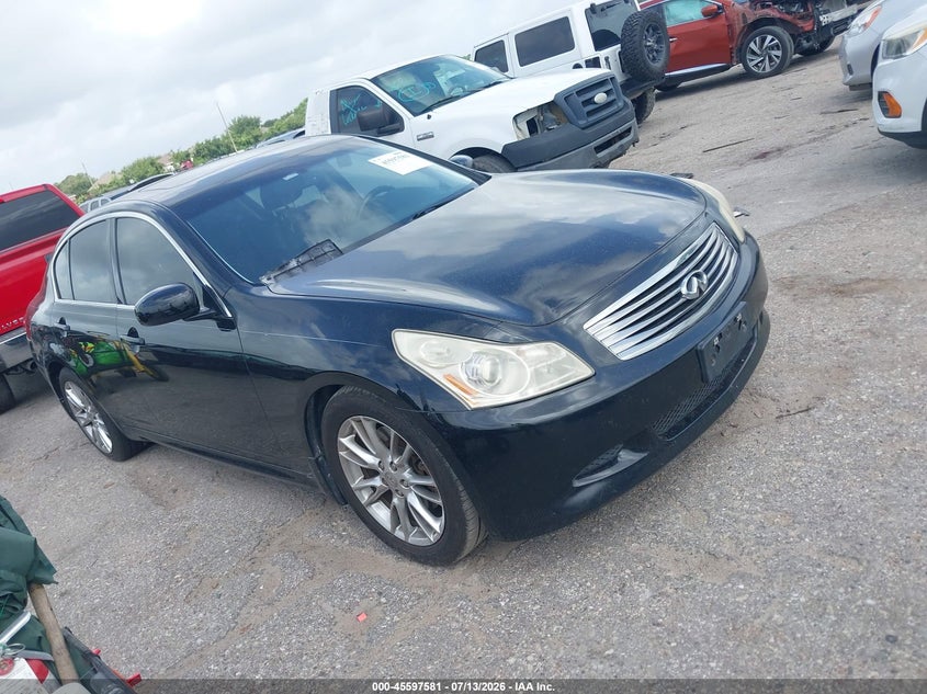 2008 Infiniti G35 VIN JNKBV61E48M200535 IAAI salvage auction — NORMAL WEAR, Original (Texas), sold $75 on 2026-07-22 (photo 1)