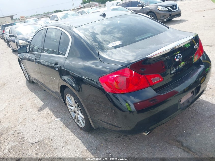 2008 Infiniti G35 VIN JNKBV61E48M200535 IAAI salvage auction — NORMAL WEAR, Original (Texas), sold $75 on 2026-07-22 (photo 3)
