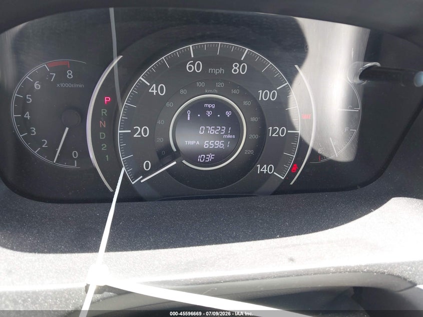 2014 Honda Cr-v VIN 3CZRM3H37EG713292 IAAI salvage auction — FRONT END, Salvage Certificate (California), sold $3,200 on 2026-07-22 (photo 7)