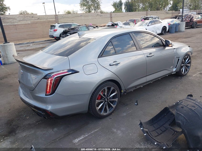 2024 Cadillac Ct4-v VIN 1G6D75RPXR0410279 IAAI salvage auction — FRONT END, Salvage Certificate (California), sold $6,600 on 2026-07-24 (photo 4)