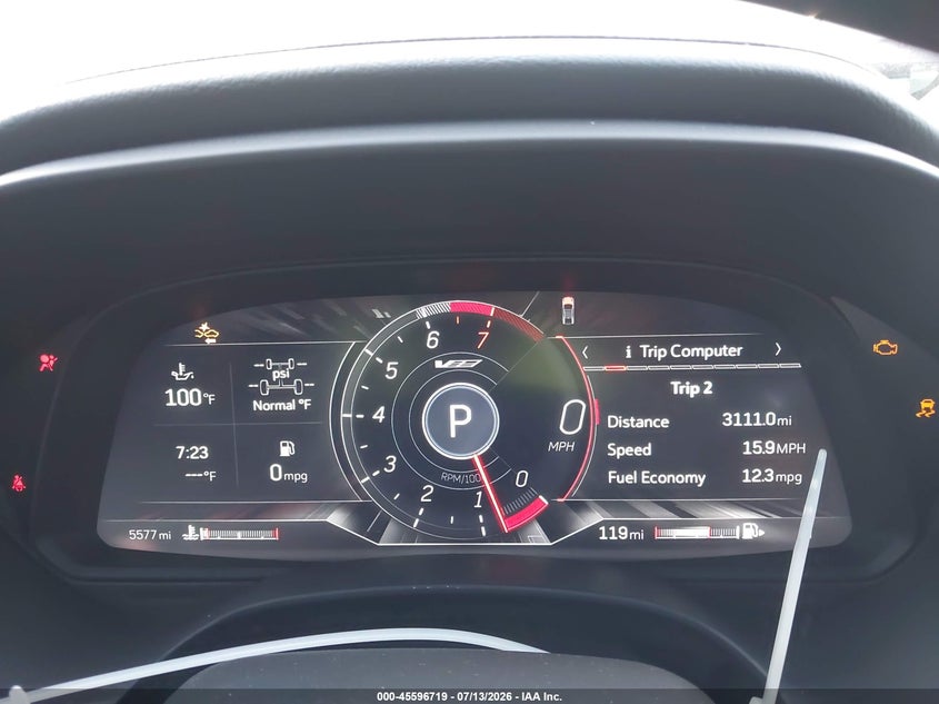 2024 Cadillac Ct4-v VIN 1G6D75RPXR0410279 IAAI salvage auction — FRONT END, Salvage Certificate (California), sold $6,600 on 2026-07-24 (photo 7)