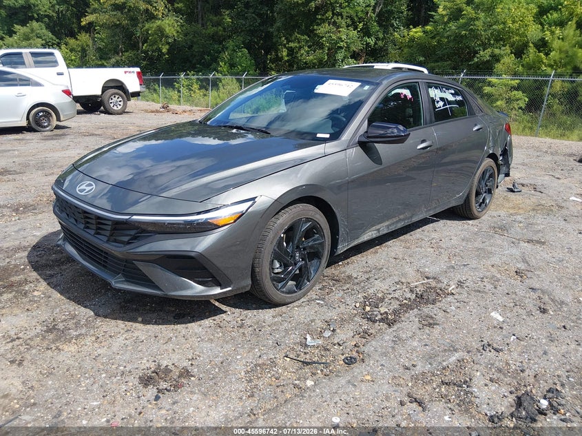 2026 Hyundai Elantra VIN KMHLM4DG9TU236624 IAAI salvage auction — LEFT REAR, Salvage Title, sold $13,800 on 2026-07-15 (photo 2)