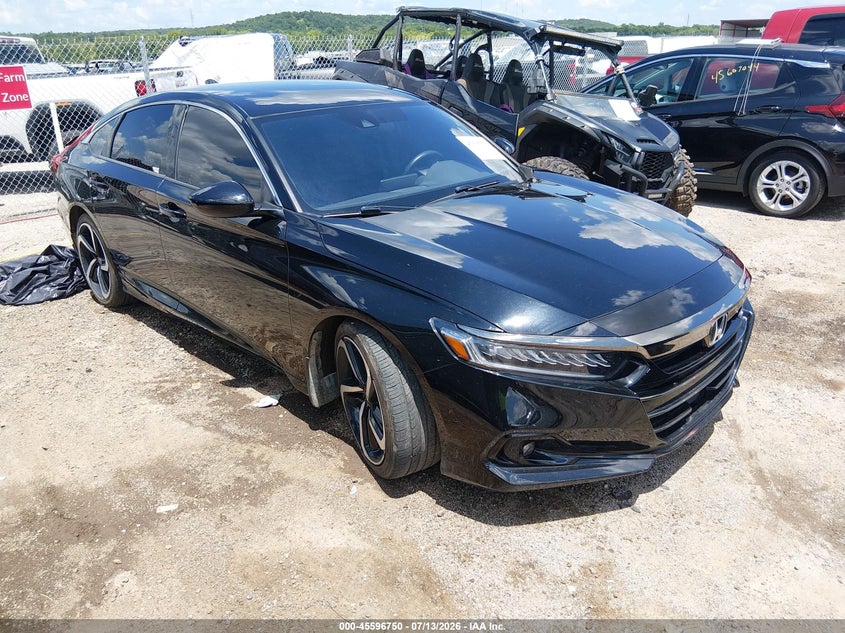2021 Honda Accord VIN 1HGCV1F30MA079435 — IAAI salvage auction photo