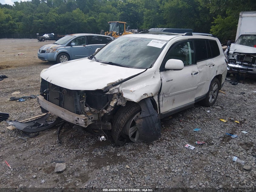 2012 Toyota Highlander VIN 5TDYK3EH1CS083808 IAAI salvage auction — FRONT END, Salvage (Tennessee), sold $2,300 on 2026-07-30 (photo 2)