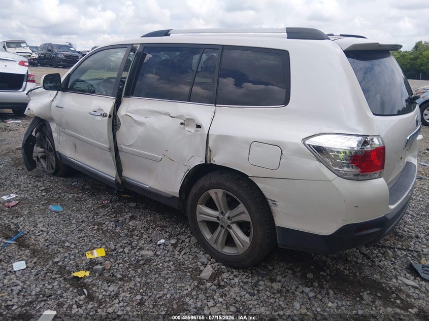 2012 Toyota Highlander VIN 5TDYK3EH1CS083808 IAAI salvage auction — FRONT END, Salvage (Tennessee), sold $2,300 on 2026-07-30 (photo 3)