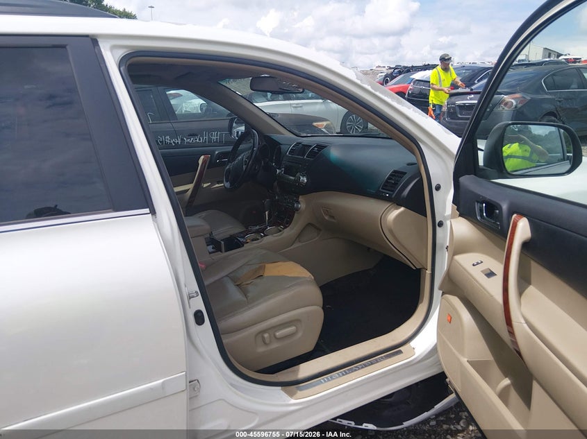 2012 Toyota Highlander VIN 5TDYK3EH1CS083808 IAAI salvage auction — FRONT END, Salvage (Tennessee), sold $2,300 on 2026-07-30 (photo 5)