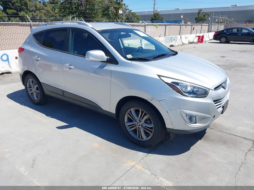 2014 Hyundai Tucson VIN KM8JU3AG4EU805839 IAAI salvage auction — NORMAL WEAR, Clear - Dealer Only (California), sold $2,050 on 2026-07-27 (photo 1)