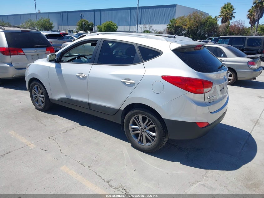 2014 Hyundai Tucson VIN KM8JU3AG4EU805839 IAAI salvage auction — NORMAL WEAR, Clear - Dealer Only (California), sold $2,050 on 2026-07-27 (photo 3)