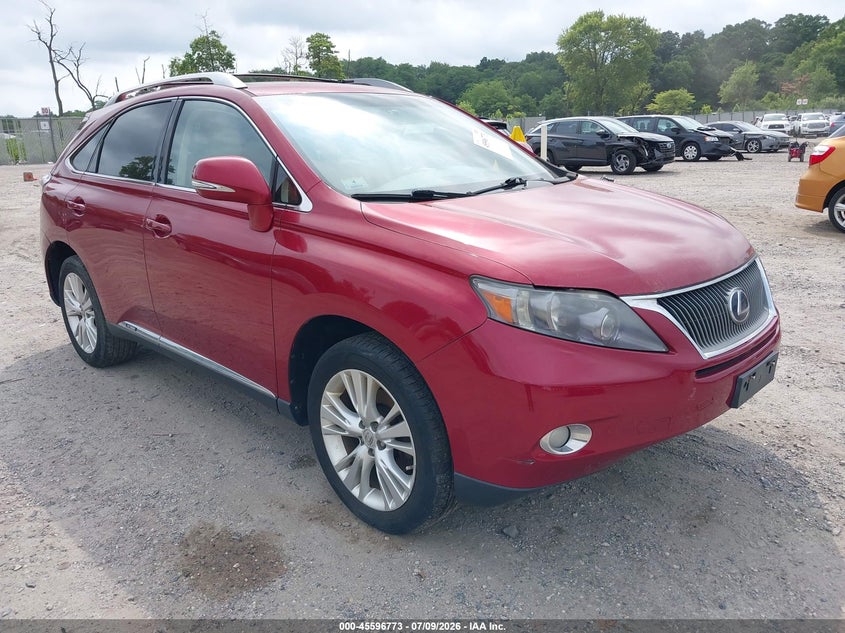 2010 Lexus Rx 450h VIN JTJBC1BAXA2008055 IAAI salvage auction — SIDE, Clear (Pennsylvania), sold $2,700 on 2026-07-28 (photo 1)