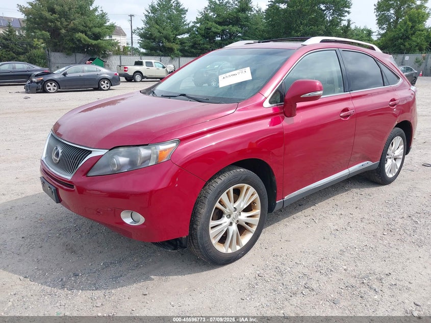 2010 Lexus Rx 450h VIN JTJBC1BAXA2008055 IAAI salvage auction — SIDE, Clear (Pennsylvania), sold $2,700 on 2026-07-28 (photo 2)