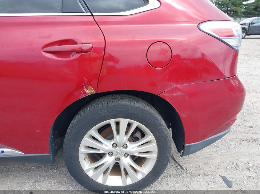 2010 Lexus Rx 450h VIN JTJBC1BAXA2008055 IAAI salvage auction — SIDE, Clear (Pennsylvania), sold $2,700 on 2026-07-28 (photo 6)