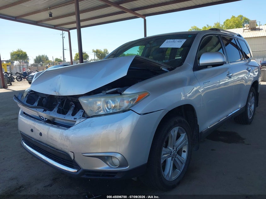 2012 Toyota Highlander VIN 5TDYK3EH2CS081694 IAAI salvage auction — FRONT END, Salvage (California), sold $2,900 on 2026-07-28 (photo 2)