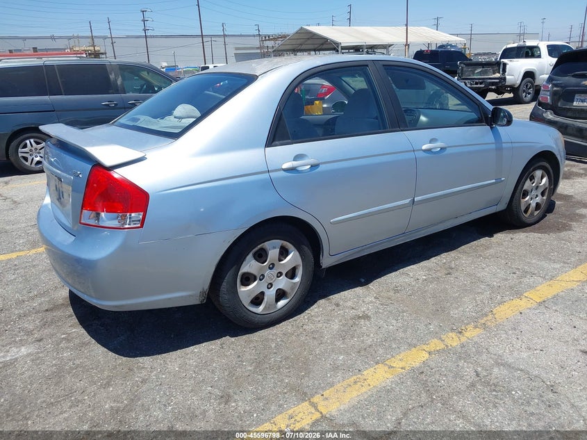 2008 Kia Spectra VIN KNAFE122485496500 IAAI salvage auction — NORMAL WEAR, Clear - Dealer Only (California), sold $100 on 2026-07-21 (photo 4)
