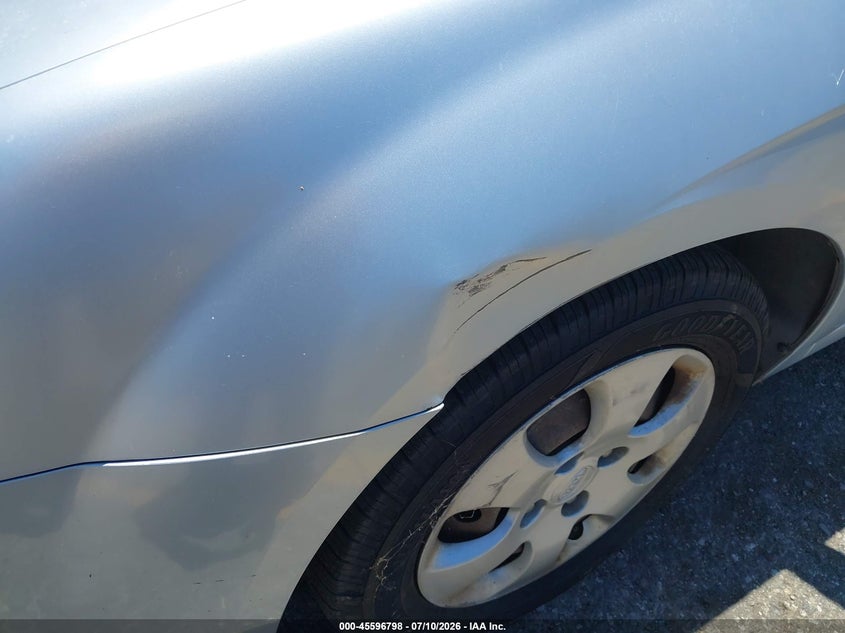 2008 Kia Spectra VIN KNAFE122485496500 IAAI salvage auction — NORMAL WEAR, Clear - Dealer Only (California), sold $100 on 2026-07-21 (photo 6)