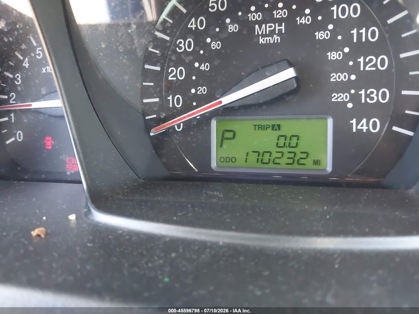 2008 Kia Spectra VIN KNAFE122485496500 IAAI salvage auction — NORMAL WEAR, Clear - Dealer Only (California), sold $100 on 2026-07-21 (photo 7)