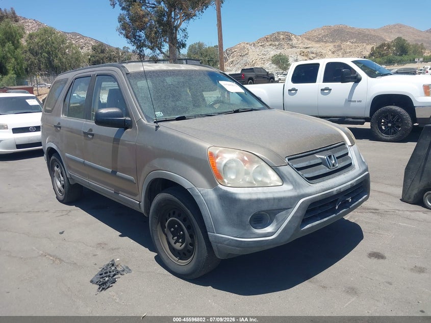 2006 Honda Cr-v VIN JHLRD68506C017471 IAAI salvage auction — NORMAL WEAR, Clear - Dealer Only (California), sold $650 on 2026-08-01 (photo 1)