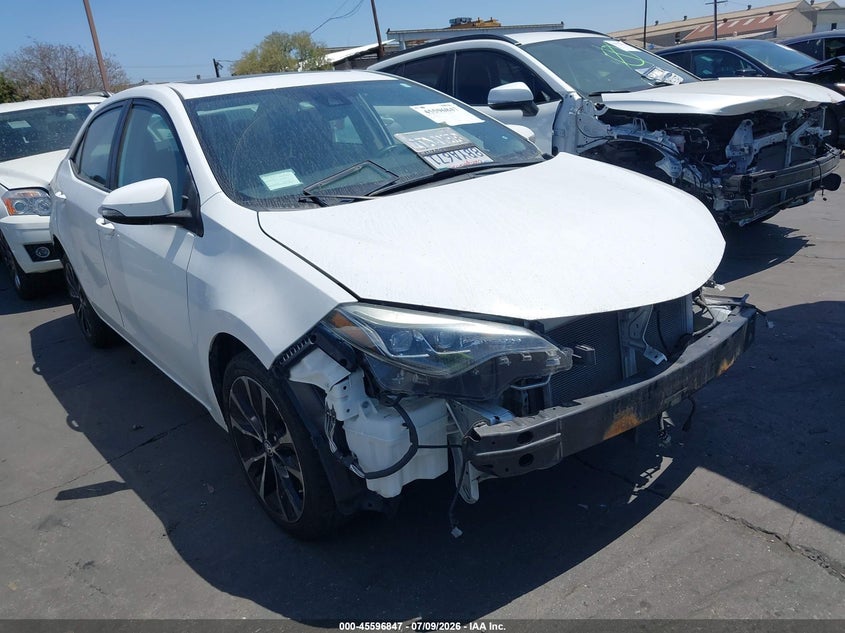 2018 Toyota Corolla VIN 5YFBURHE2JP797652 IAAI salvage auction — FRONT END, Salvage Certificate (California), sold $3,800 on 2026-07-26 (photo 1)