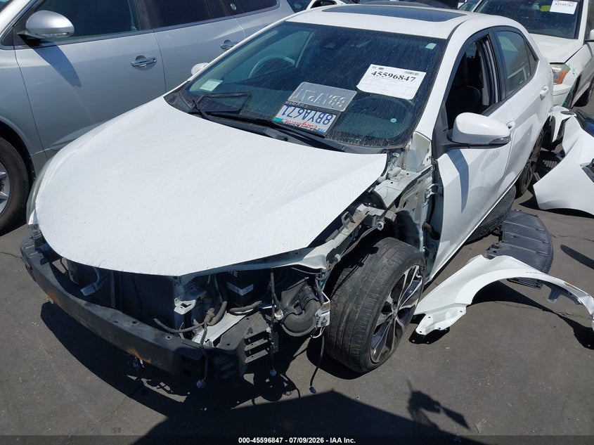 2018 Toyota Corolla VIN 5YFBURHE2JP797652 IAAI salvage auction — FRONT END, Salvage Certificate (California), sold $3,800 on 2026-07-26 (photo 2)