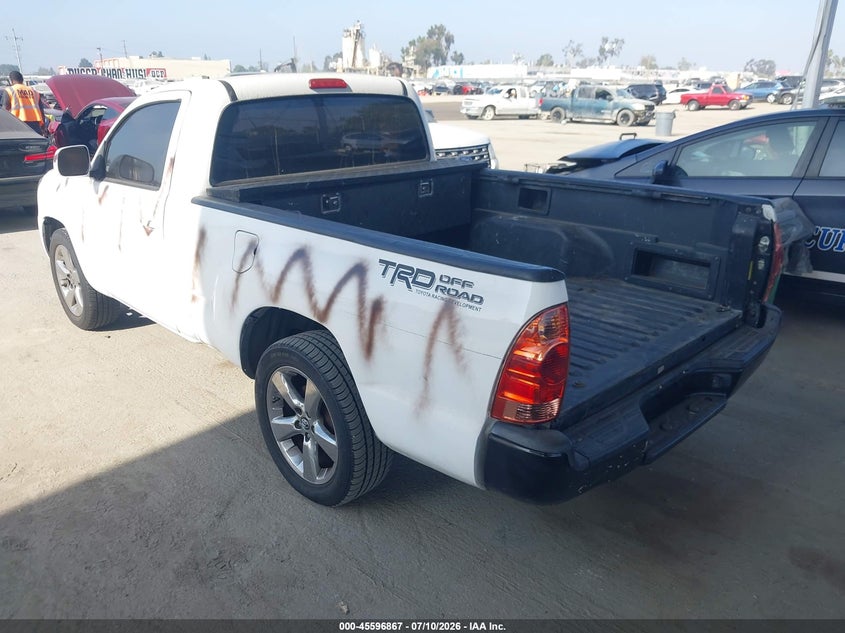 2007 Toyota Tacoma VIN 5TENX22NX7Z363146 IAAI salvage auction — VANDALISM, Salvage (California), sold $2,650 on 2026-07-29 (photo 3)