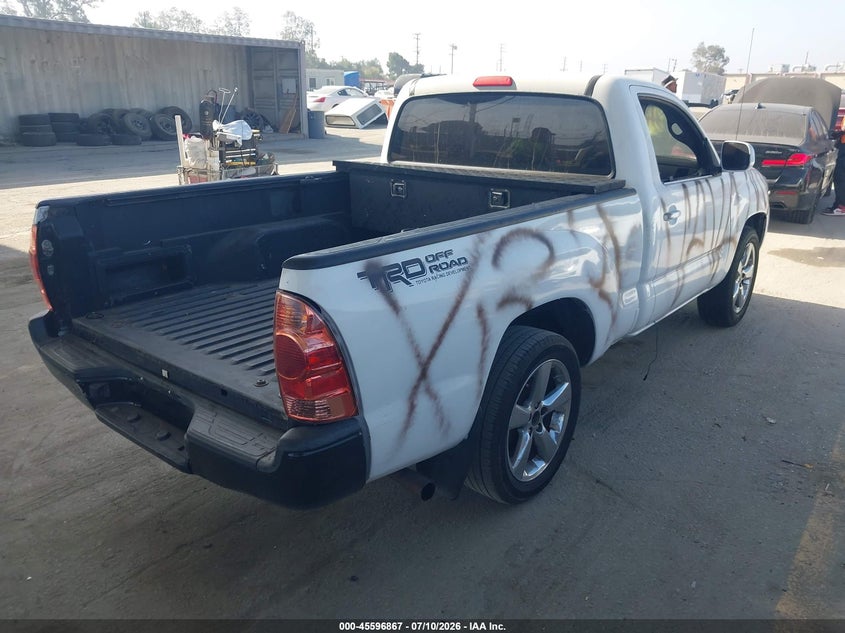 2007 Toyota Tacoma VIN 5TENX22NX7Z363146 IAAI salvage auction — VANDALISM, Salvage (California), sold $2,650 on 2026-07-29 (photo 4)