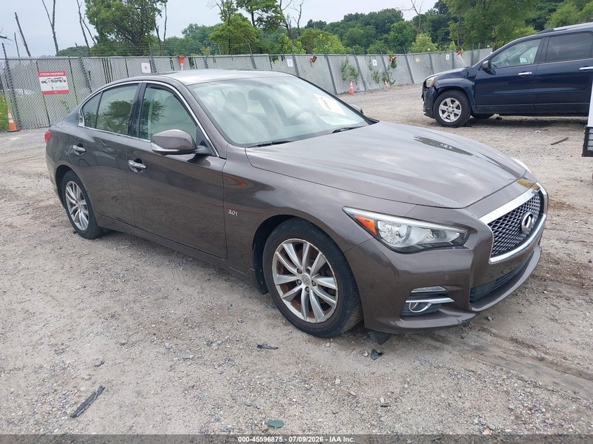 2016 Infiniti Q50 VIN JN1EV7AR7GM343617 IAAI salvage auction — UNKNOWN, Clear (Pennsylvania), sold $2,900 on 2026-07-28 (photo 1)