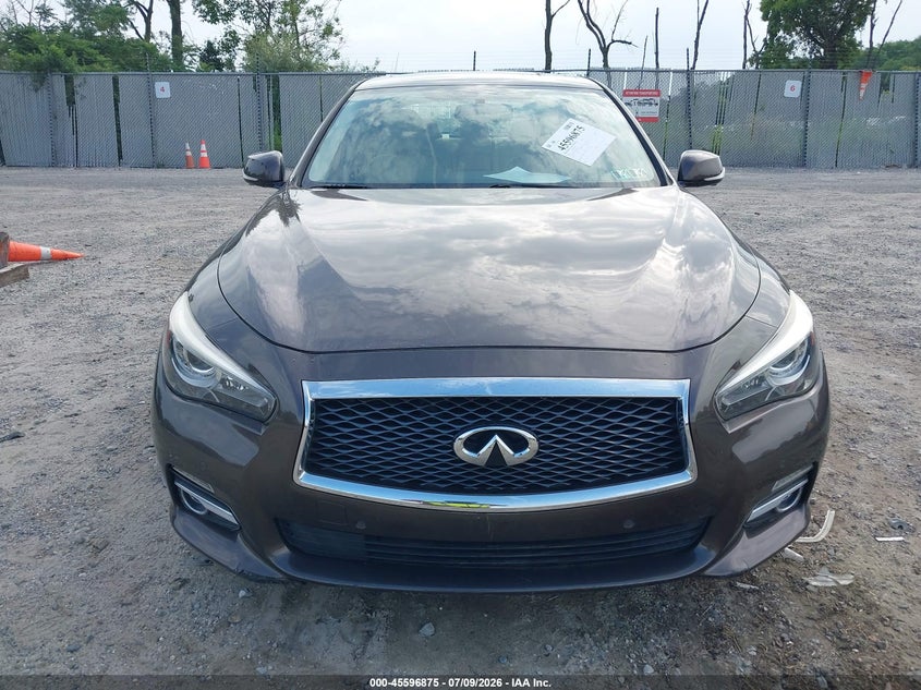 2016 Infiniti Q50 VIN JN1EV7AR7GM343617 IAAI salvage auction — UNKNOWN, Clear (Pennsylvania), sold $2,900 on 2026-07-28 (photo 6)