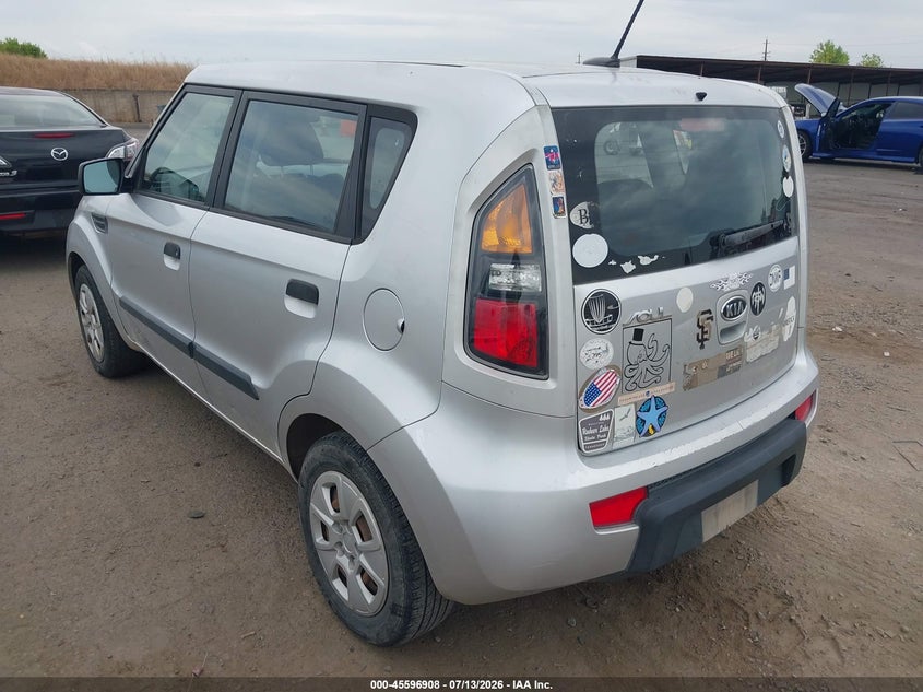 2010 Kia Soul VIN KNDJT2A1XA7122968 IAAI salvage auction — NORMAL WEAR, Clear - Dealer Only (California), sold $125 on 2026-07-29 (photo 3)