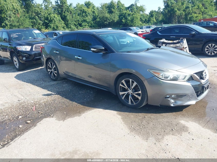 2016 Nissan Maxima VIN 1N4AA6AP7GC417064 IAAI salvage auction — FRONT END, Salvage - Greater Than 75% (Maryland), sold $1,950 on 2026-07-23 (photo 1)