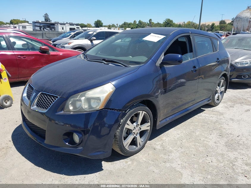 2009 Pontiac Vibe VIN 5Y2SN67009Z448895 IAAI salvage auction — RIGHT SIDE, Salvage (California), sold $2,500 on 2026-07-30 (photo 2)