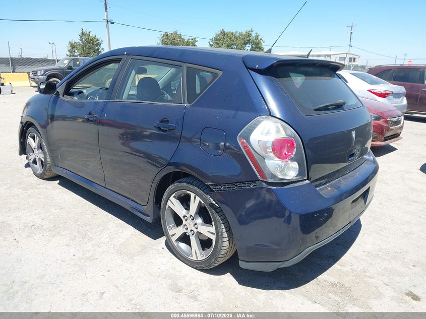 2009 Pontiac Vibe VIN 5Y2SN67009Z448895 IAAI salvage auction — RIGHT SIDE, Salvage (California), sold $2,500 on 2026-07-30 (photo 3)