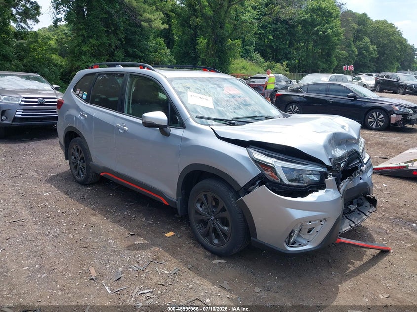2021 Subaru Forester VIN JF2SKARC0MH443621 IAAI salvage auction — FRONT END, Salvage Title, sold $1,050 on 2026-07-28 (photo 1)