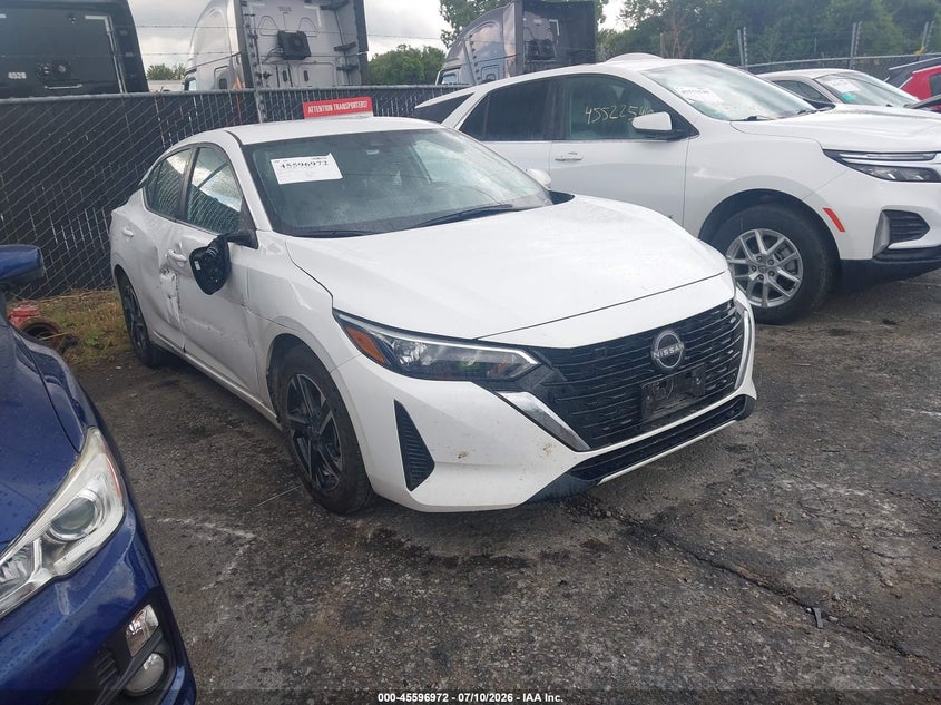 2025 Nissan Sentra VIN 3N1AB8CV1SY295559 IAAI salvage auction — FRONT END, Salvage Title, sold $9,500 on 2026-07-22 (photo 1)