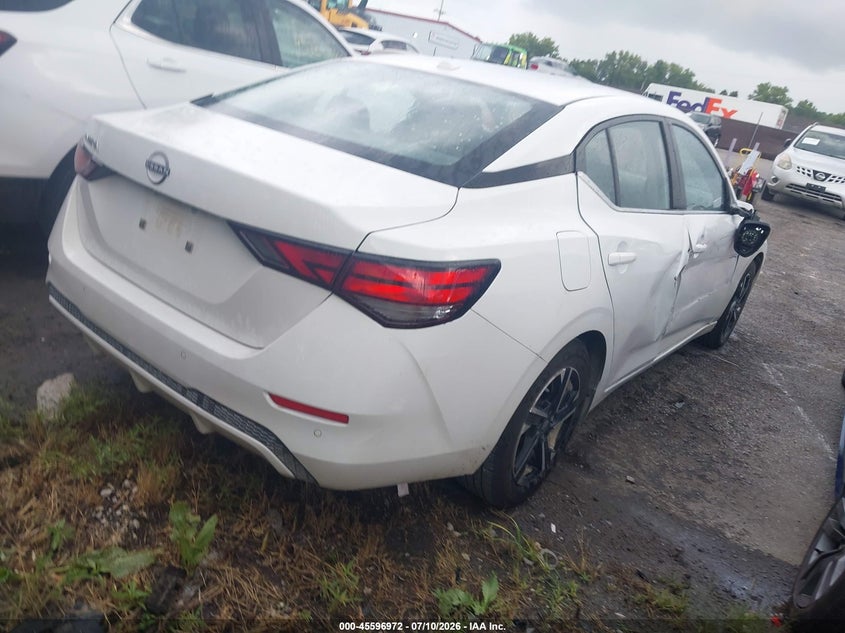 2025 Nissan Sentra VIN 3N1AB8CV1SY295559 IAAI salvage auction — FRONT END, Salvage Title, sold $9,500 on 2026-07-22 (photo 4)