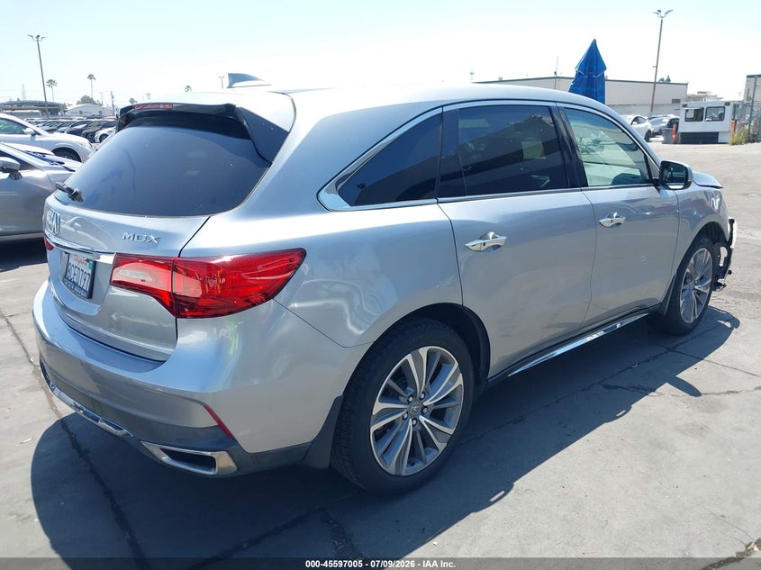 2017 Acura Mdx VIN 5J8YD3H5XHL000429 IAAI salvage auction — FRONT END, Salvage Certificate (California), sold $6,800 on 2026-07-31 (photo 4)