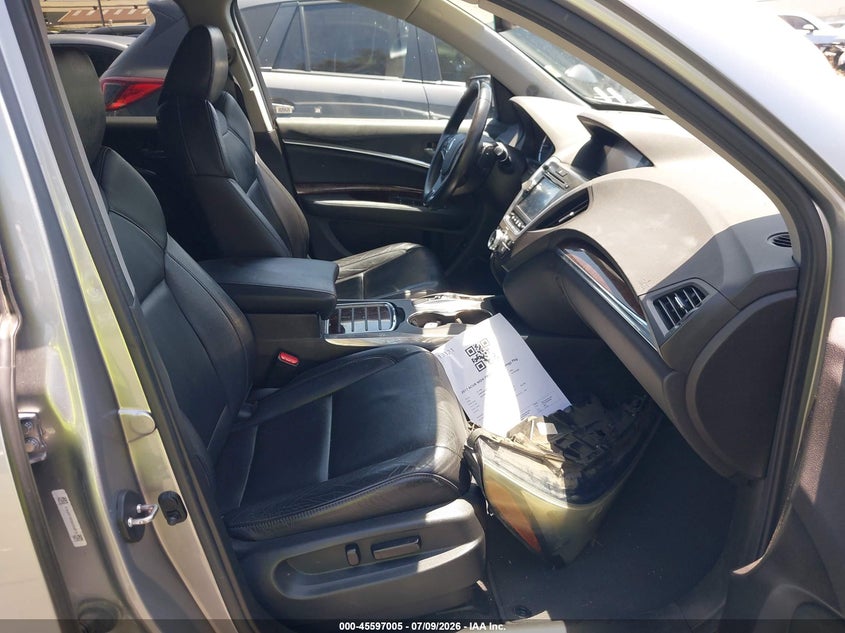 2017 Acura Mdx VIN 5J8YD3H5XHL000429 IAAI salvage auction — FRONT END, Salvage Certificate (California), sold $6,800 on 2026-07-31 (photo 5)