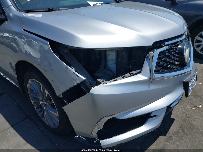 2017 Acura Mdx VIN 5J8YD3H5XHL000429 IAAI salvage auction — FRONT END, Salvage Certificate (California), sold $6,800 on 2026-07-31 (photo 6)