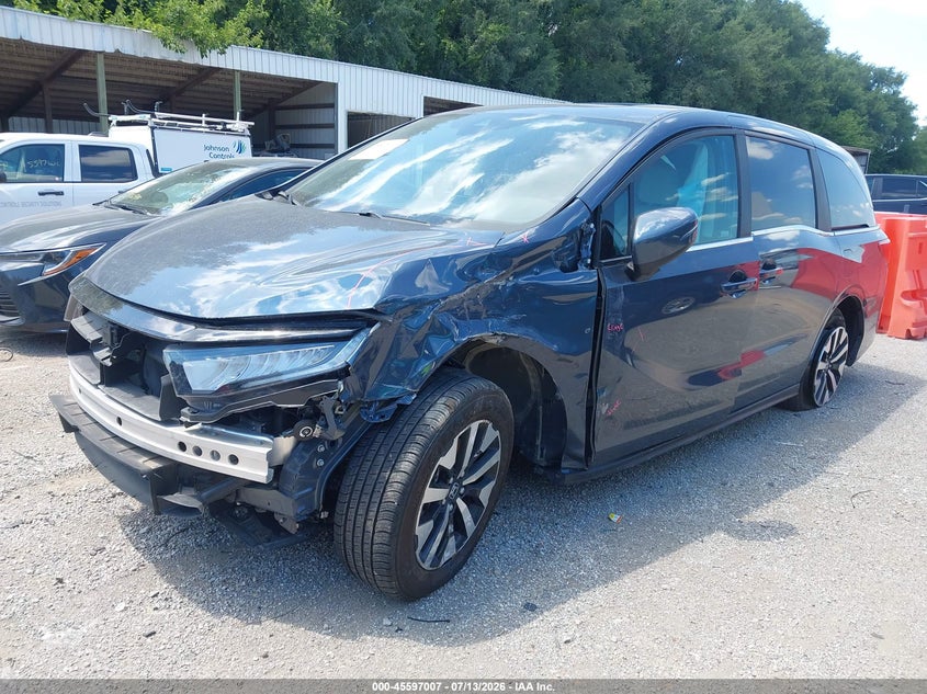 2025 Honda Odyssey VIN 5FNRL6H60SB058690 IAAI salvage auction — FRONT END, Enterprise Vehicles Clear Only (Minnesota), sold $15,050 on 2026-07-29 (photo 2)