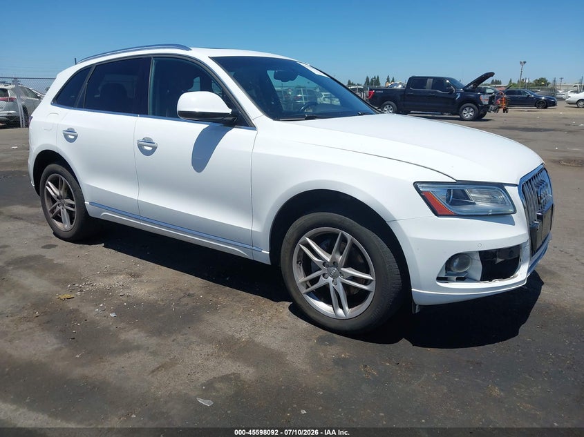 2017 Audi Q5 VIN WA1L2AFPXHA021178 IAAI salvage auction — FRONT END, Salvage Title, sold $3,400 on 2026-07-29 (photo 1)